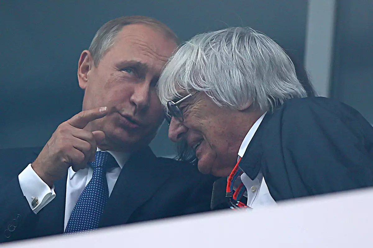 Vladimir Putin y Bernie Ecclestone