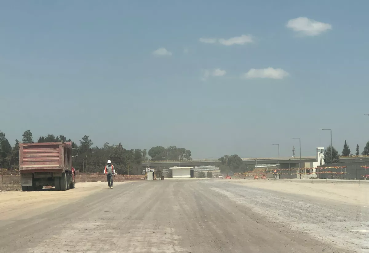 Interior del AIFA- ciudad militar, entrada provisional