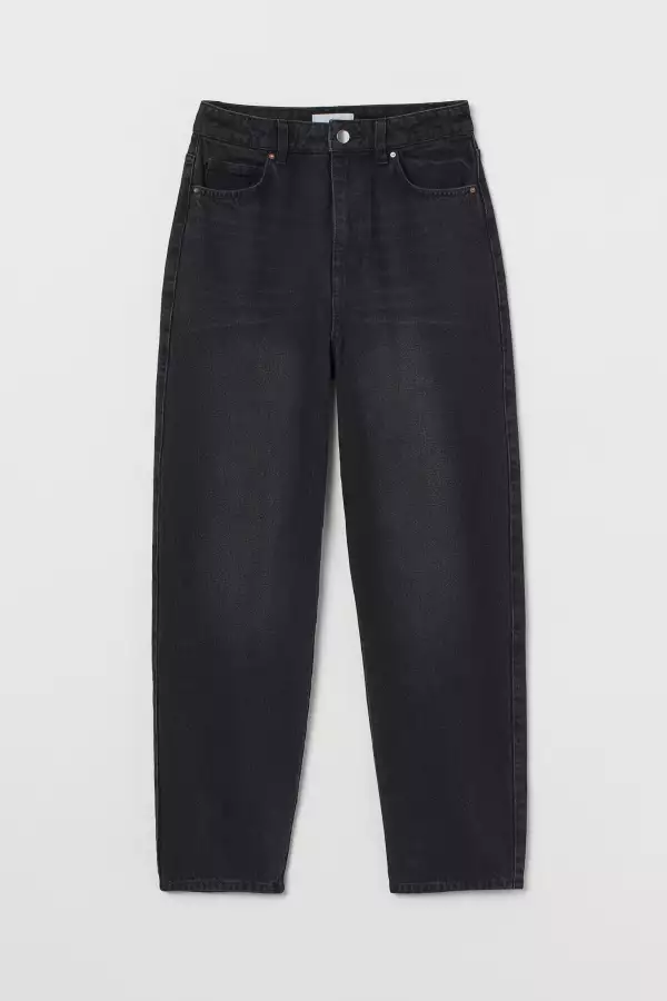 Mom jeans negros HM.jpeg
