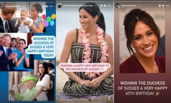Felicitaciones Meghan Markle familia real británica