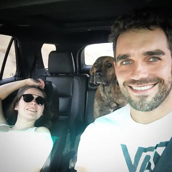 La actriz viajó junto a su pareja Marcus Ornellas, con quien espera a su hijo Diego.
