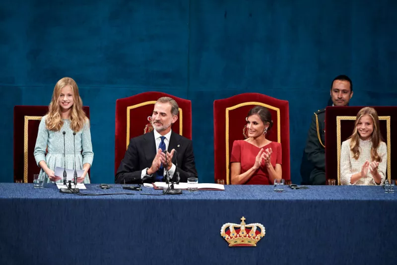 Princesa Leonor, rey Felipe VI, Letizia de España y la infanta Sofía