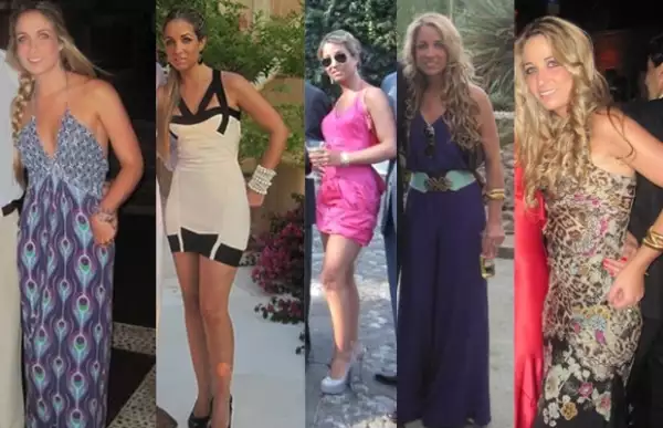 Le encanta comprar vestidos de noche