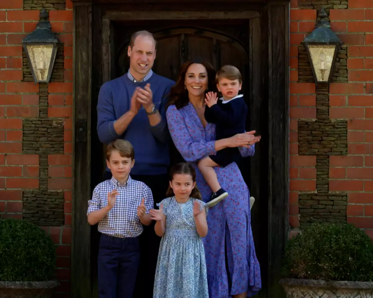 Principes William, George, Kate, Charlotte y Louis