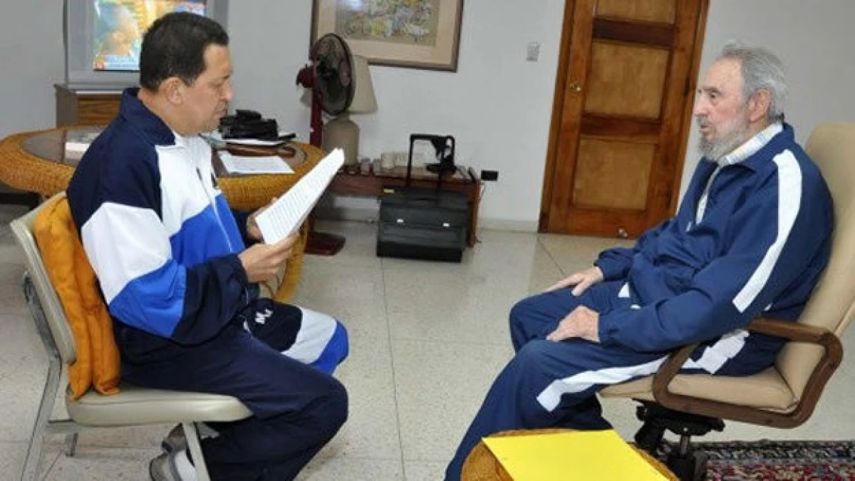 hugo chavez y fidel castro