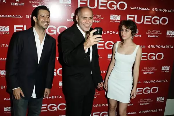Jose María Yazpik, Guillermo Arriaga y Tessa Ia.