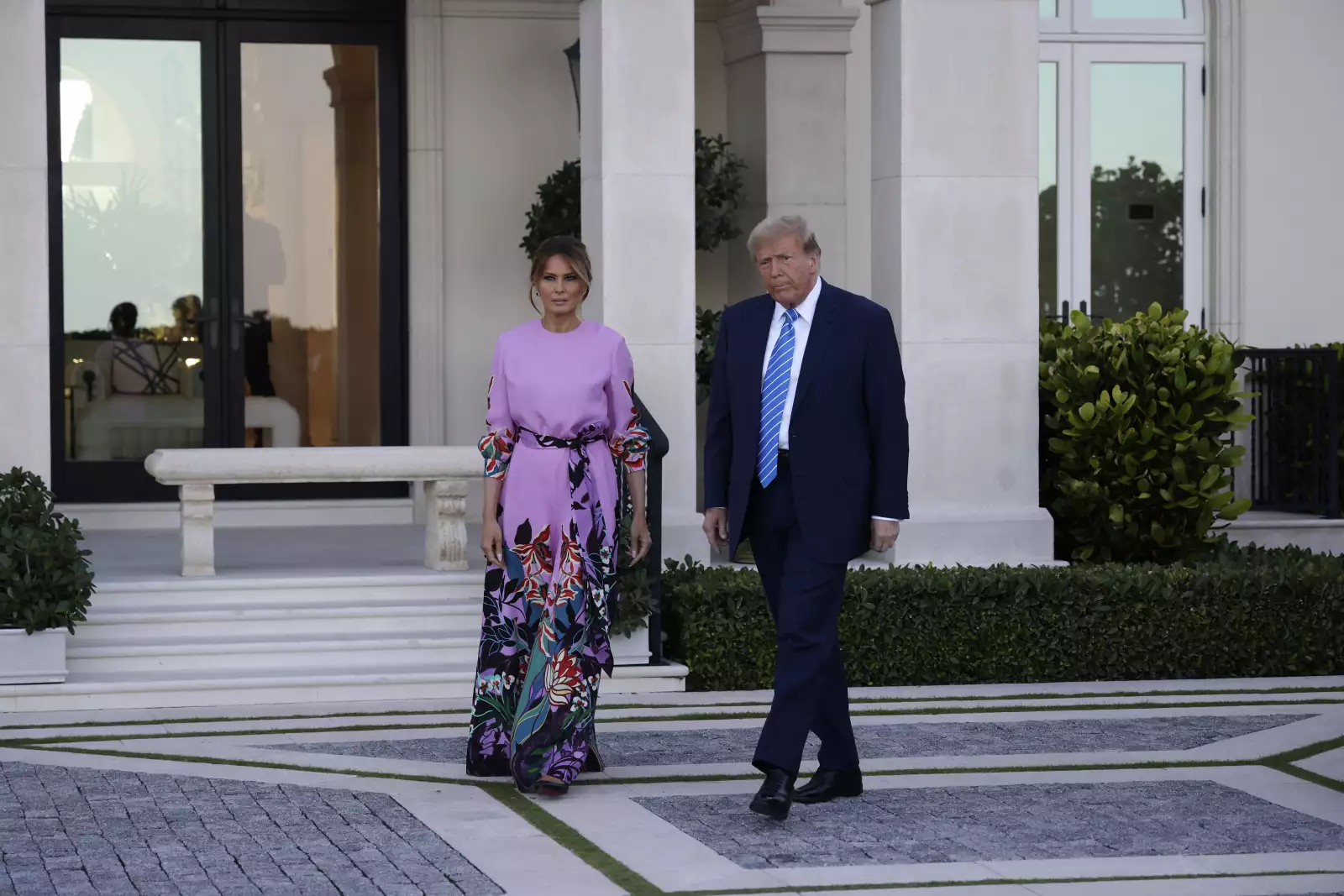 Former President Trump Arrives At A Fundraiser In Palm Beach, Florida