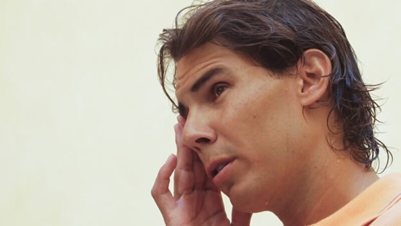 Rafa Nadal atiende a medios