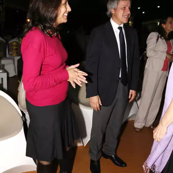 Mercedes Caso y Claudio X. González