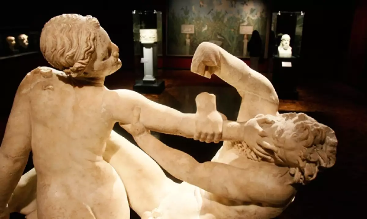 La exhibición muestra cómo vivían en el antiguo imperio romano.