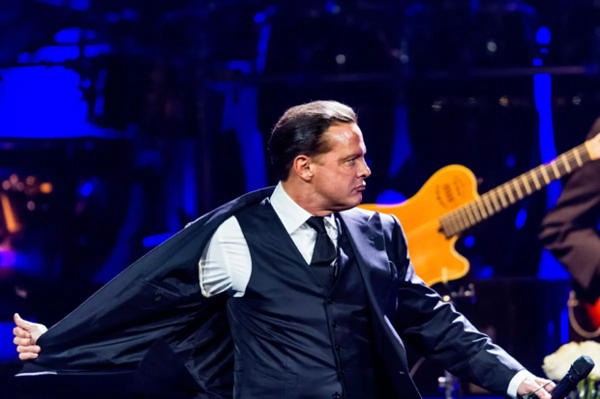 Luis Miguel durante su concierto el 13 de septiembre en el Honda Center de Anaheim, California.