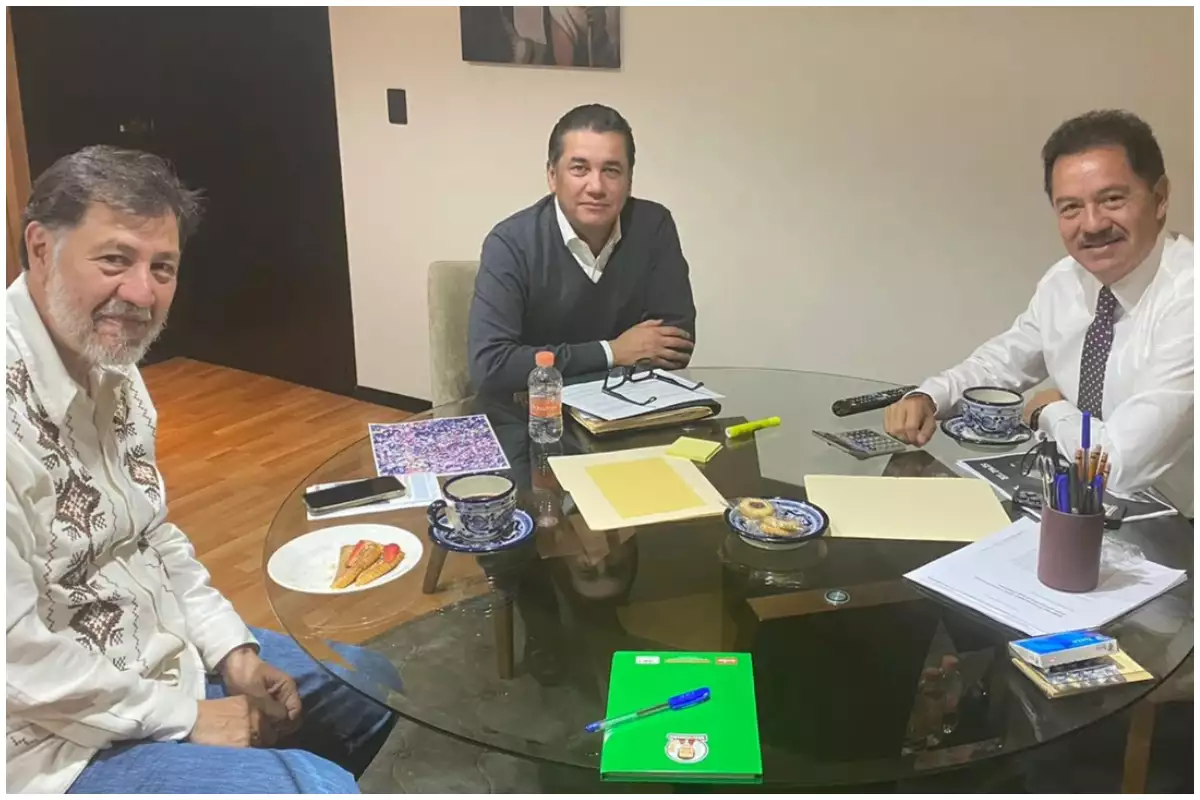 Reunión de Ignacio Mier con el PT y el Verde