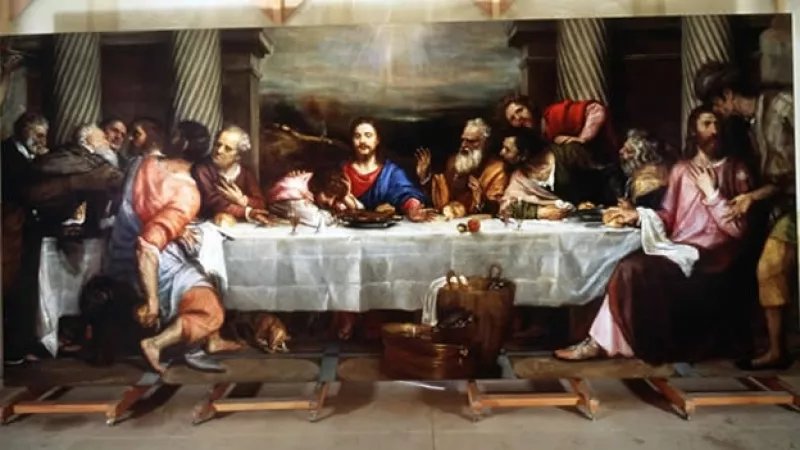 foto del cuadro de Da Vinci