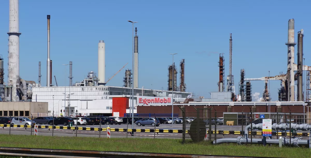 ExxonMobil industrial facility in Rotterdam, the Netherlands
