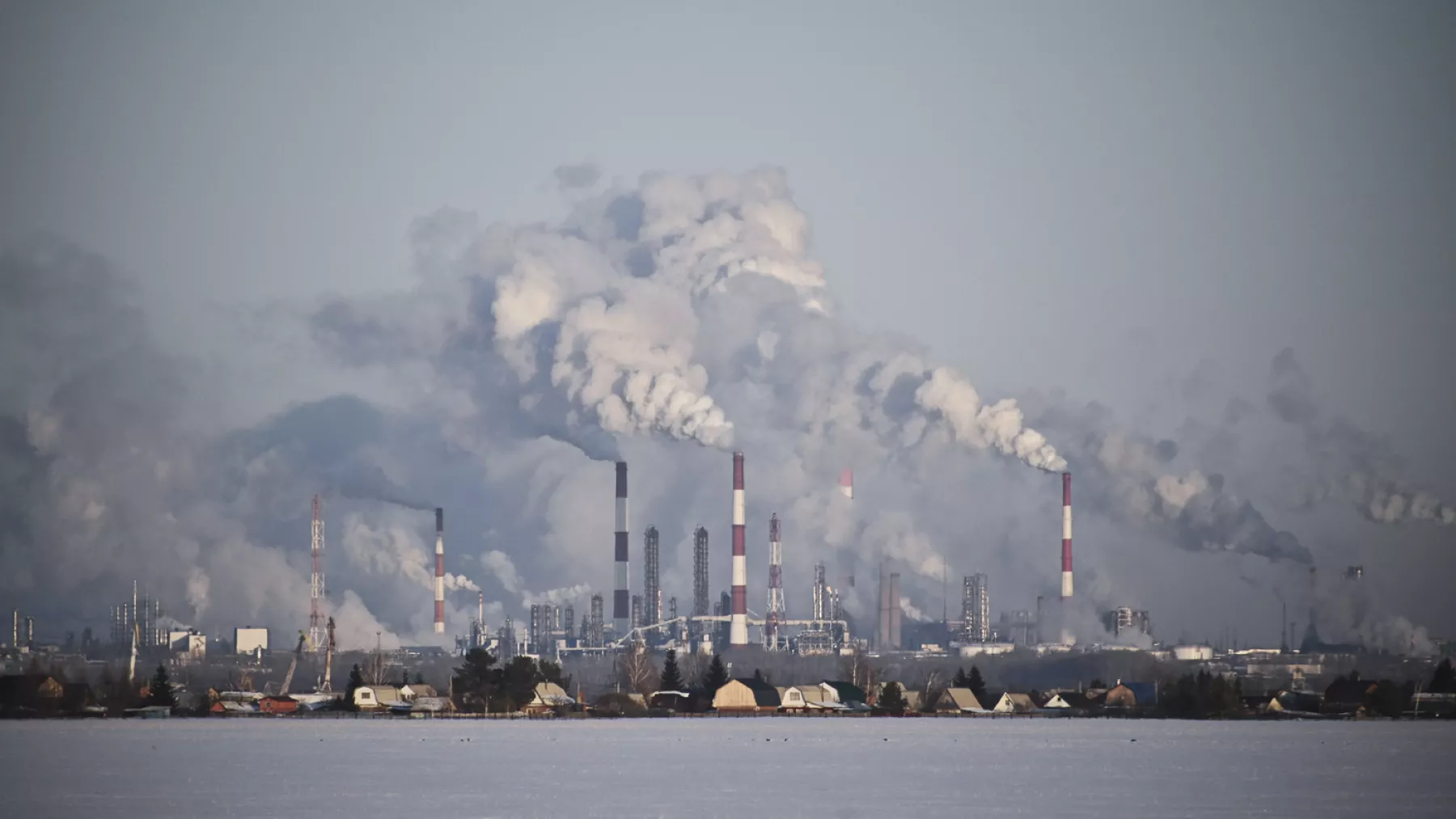 FILE PHOTO: A view shows the Gazprom Neft's oil refinery in Omsk