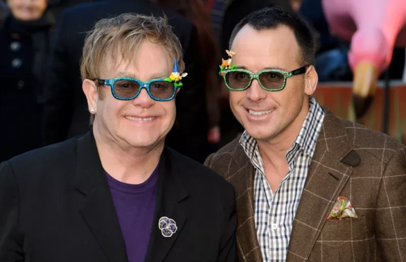 Elton y David se convirtieron en padres en diciembre pasado.