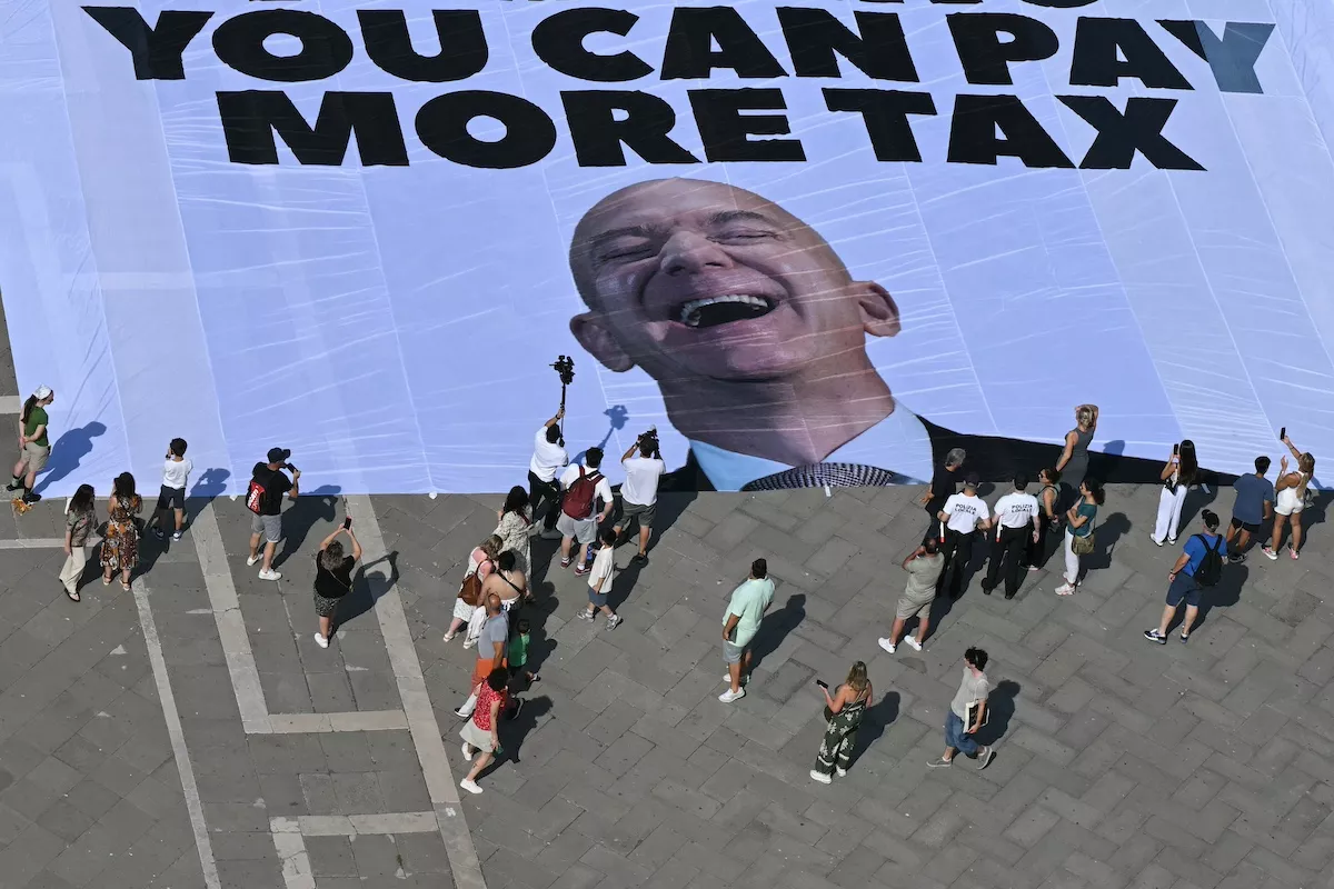 ITALY-VENICE-BEZOS-WEDDING-GREENPEACE-ENVIRONMENT