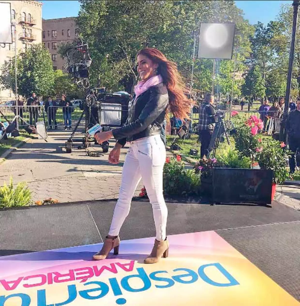 Esta fotografía la publicó justo antes de que iniciara la transmisión del programa.