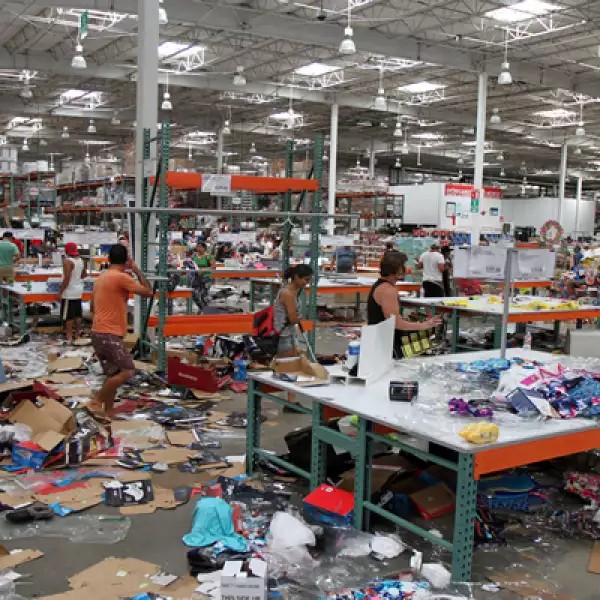 Las autoridades informaron que quien sea sorprendido cometiendo actos de rapiña será sancionado con forme a la ley.