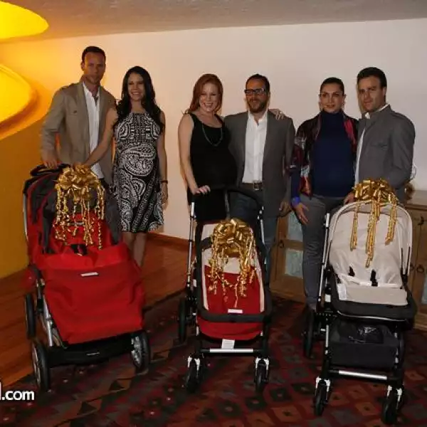 Luis Roberto Alvez,Paola Rojas,Daniela Magún,Jack Chernitsky,Daniela Magún,María de la Fuente,Max Villegas estuvieron felices con el regalo que El Palacio de Hierro les dio.