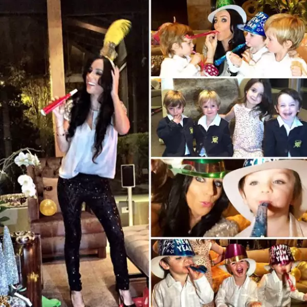 Así fue como la familia recibió el 2015.