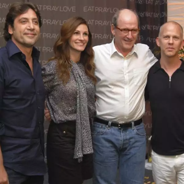 El guapo español Javier Bardem también fue invitado a este festival de cine de Sony.