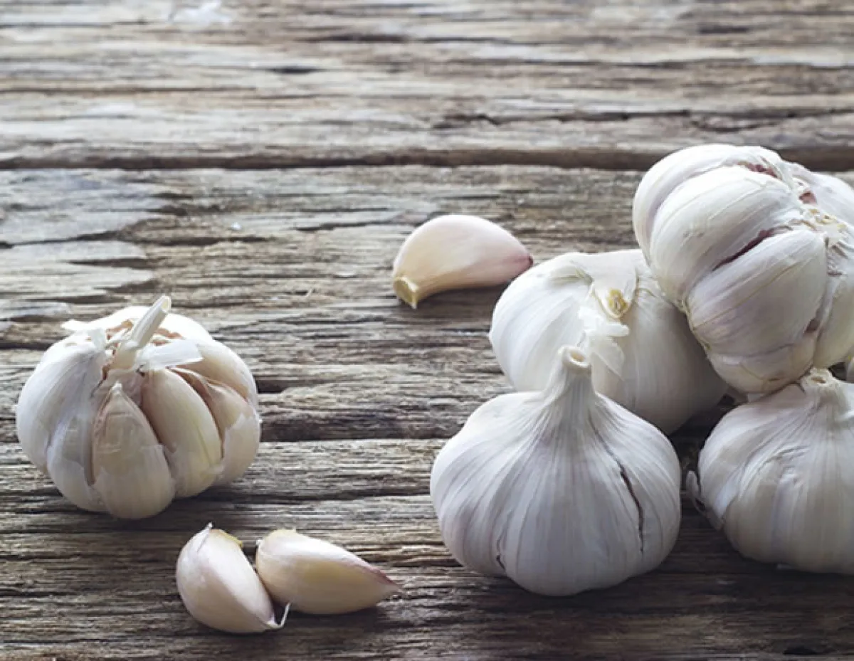 Los antioxidantes en el ajo ayudan a eliminar el acné del rostro.