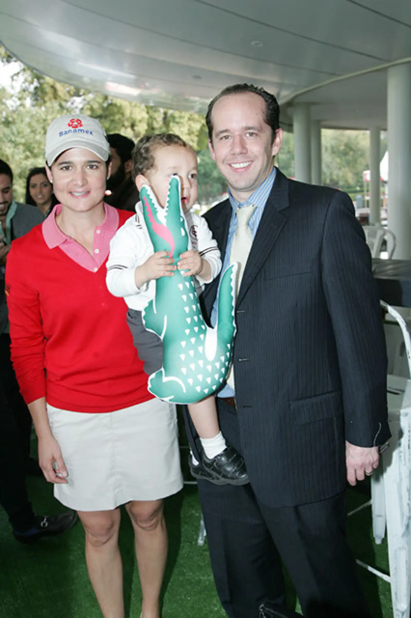 Lorena Ochoa,Andrés Merino y Jaime Merino