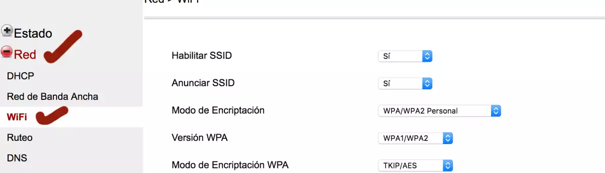 Cambie tu clave de Wifi