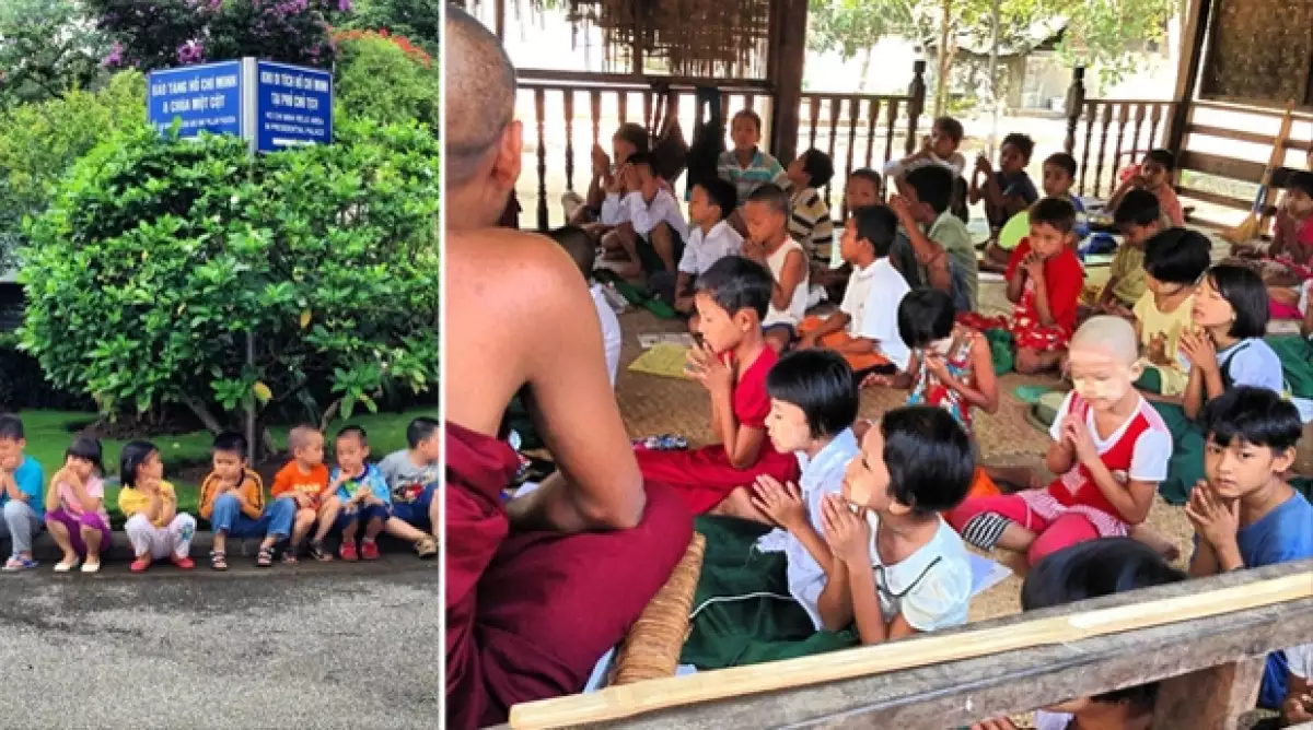 La guapa rubia compartió una imagen durante su viaje de bodas al oriente que ha incluido los países de Vietnam, Birmania y Singapur con su ahora esposo Emiliano Salinas.