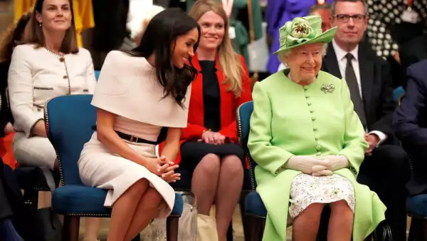 Meghan Markle y la reina Isabel II
