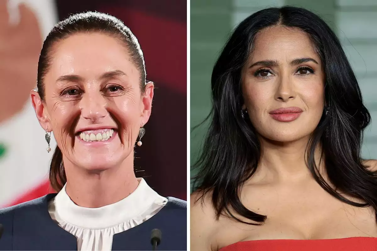 Claudia Sheinbaum aplaude activismo de Salma Hayek en defensa de migrantes