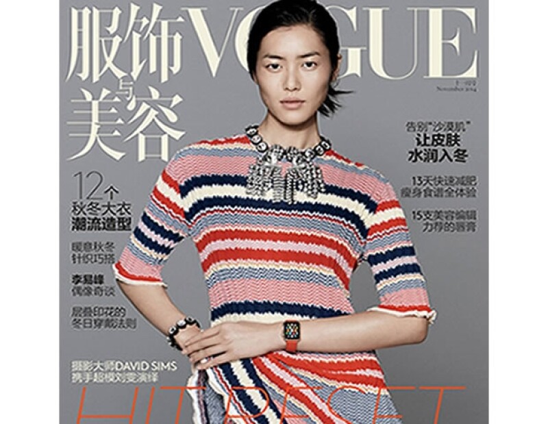 Portada de noviembre 2013 de Vogue China con la top Liu Wen.