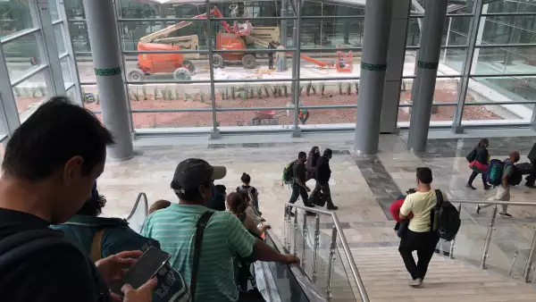 Llegada al AIFA en vuelo desde Cancún