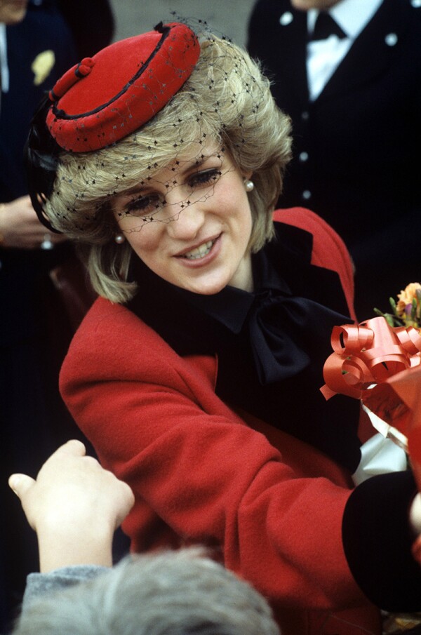 PRINCESS DIANA VISITING LEICESTERSHIRE, BRITAIN - 1984