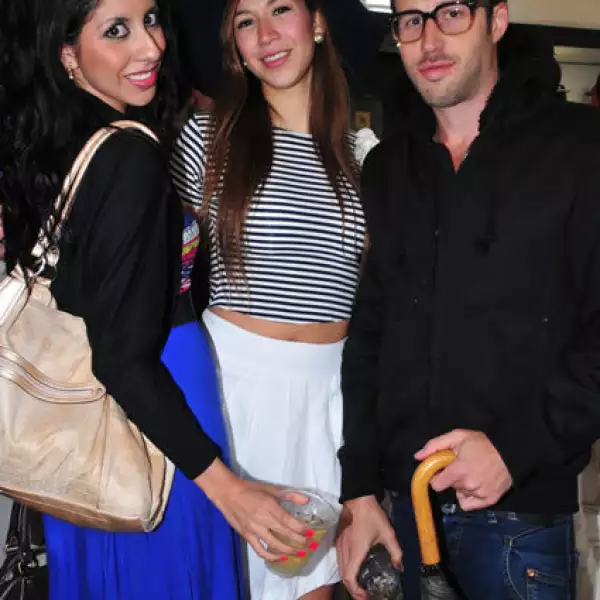 Karen Talavera, Elisa Rojas y Elías Rudoy