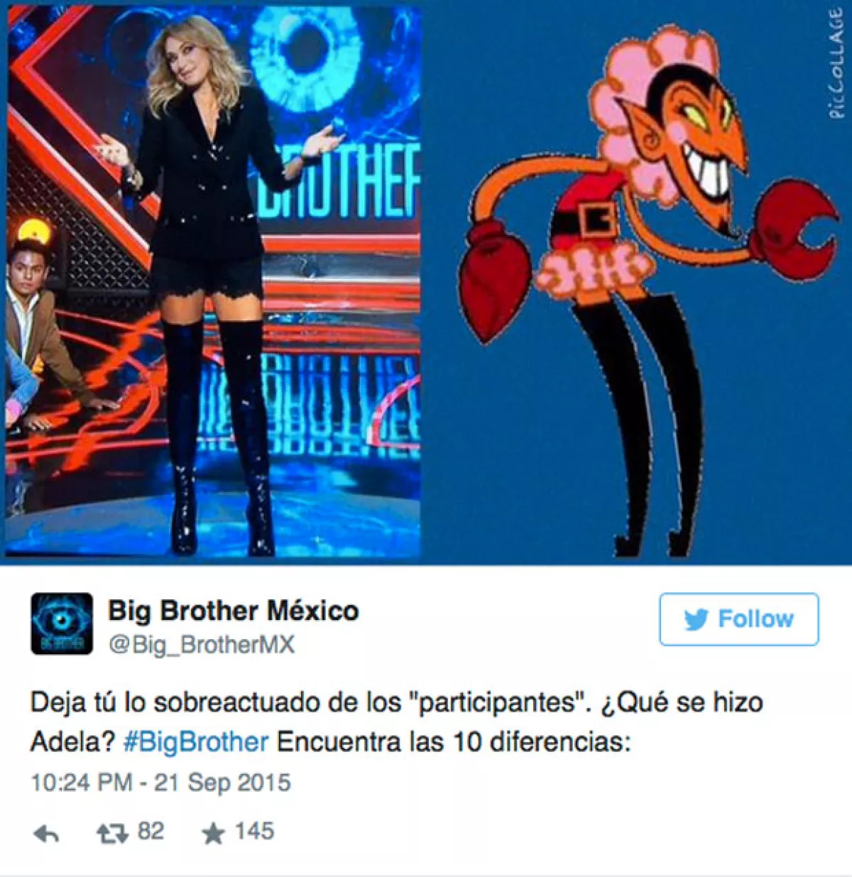 Hasta Big Brother hizo un meme de Adela Micha sobre su apariencia.
