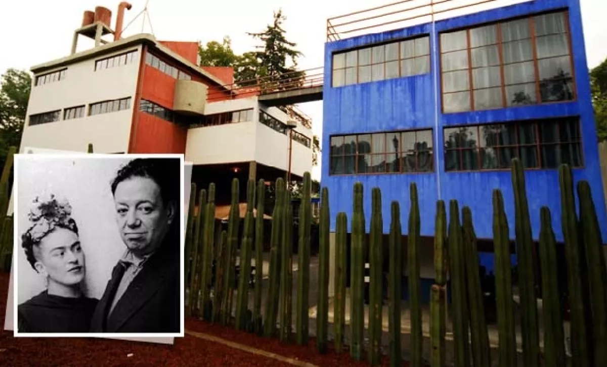 Las casas gemelas de Frida y Diego.