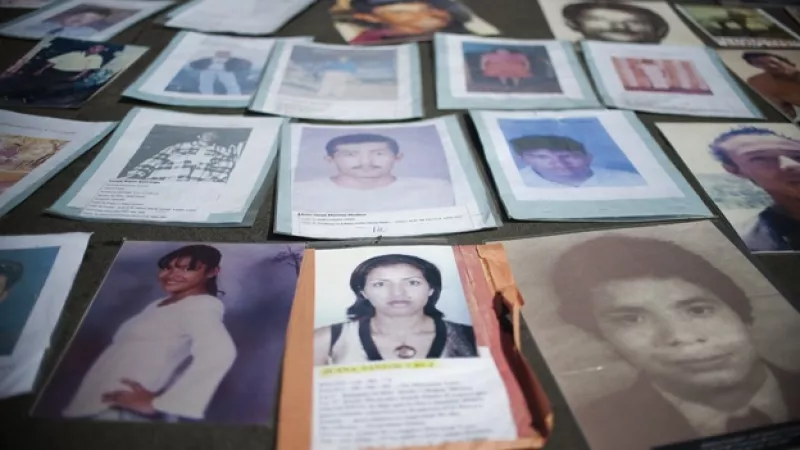Fotos de migrantes desaparecidos