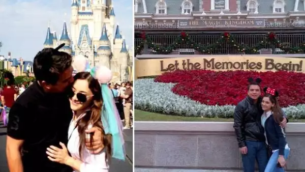 Disney se ha convertido en uno de los románticos escenarios de esta historia de amor.