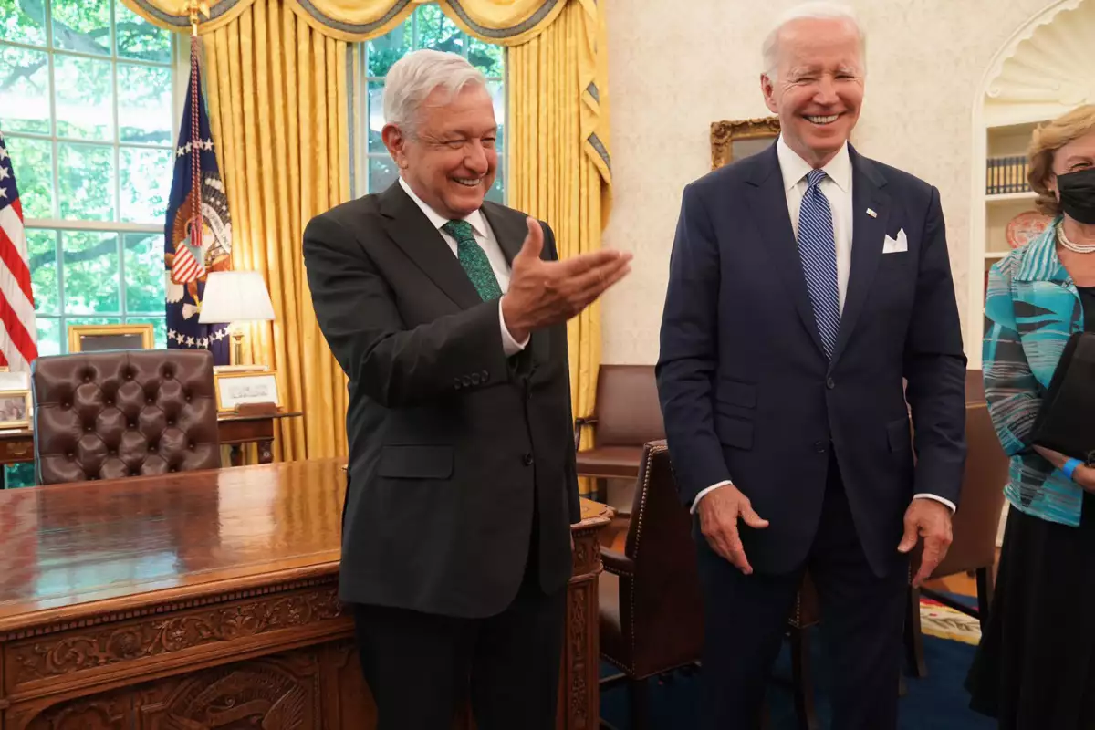 Andrés Manuel López obrador y Joe Biden, en la Casa Blanca