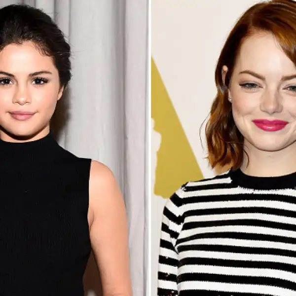 Además de Shia, Selena también tiene un gran amor y respeto por Emma Stone, a quien incluso la llama su mentora, lo cual la actriz catalogó como muy tierno.