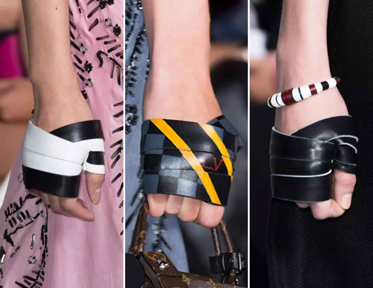 Guantes de Louis Vuitton.