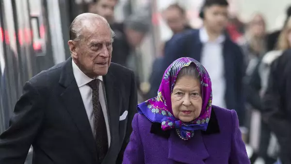 Queen Elizabeth II Arrives At King's Lynn Station