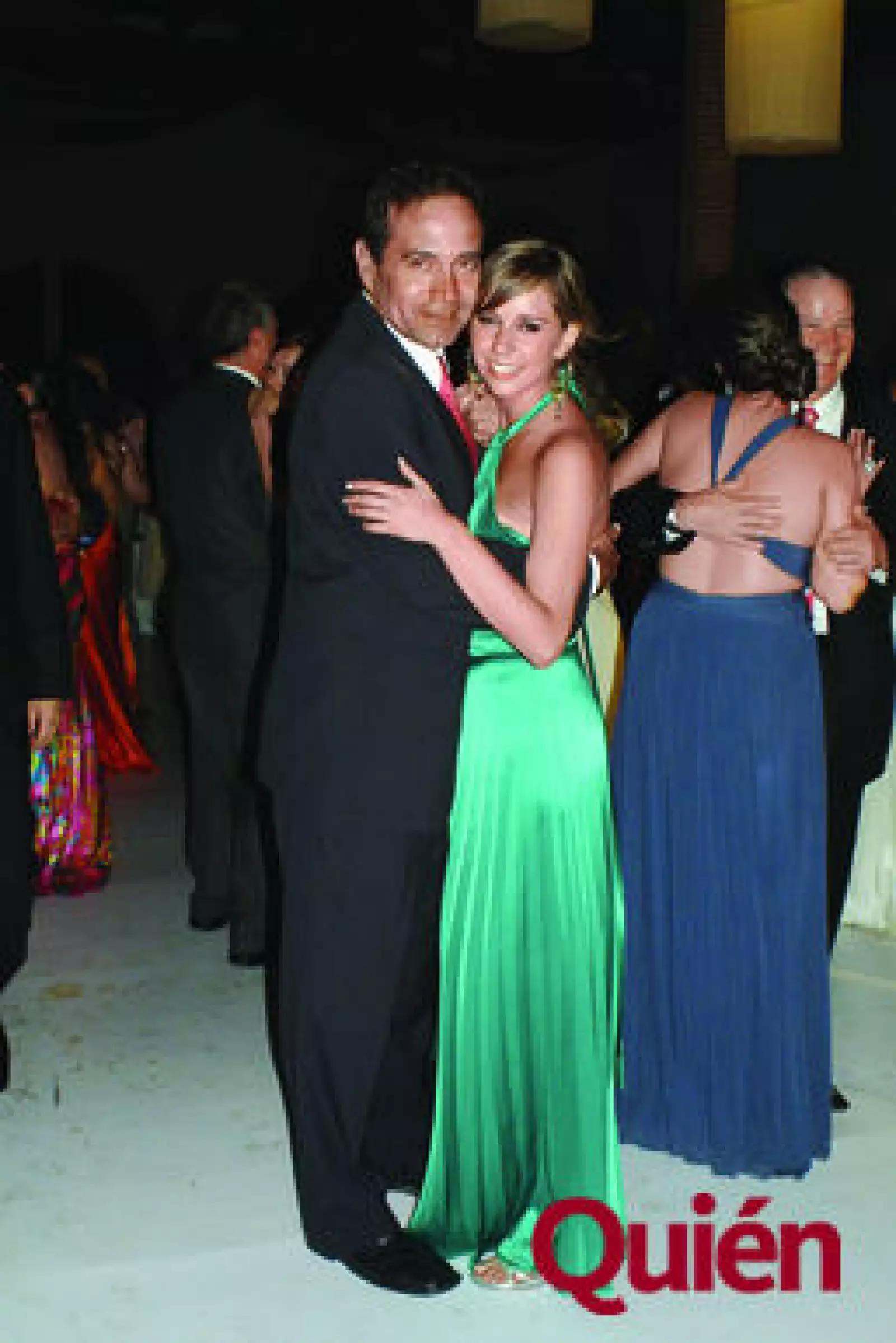 Andrea Quirarte con su papá