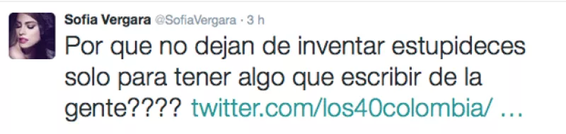 La actriz se molestó ante una publicación que afirmó que, para su visita a Colombia, había hecho una serie de exigencias, como un yate y un auto blindado último modelo.