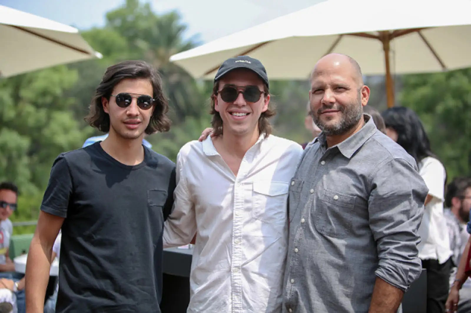 Pelayo Couturier, Mateo Couturier y Antonio Flores