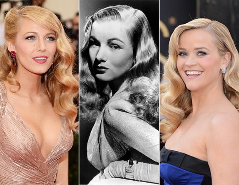 Veronica Lake es una de las actrices que llevaba el pelo así. Hoy en día, hemos visto a Blake Lively ya Reese Witherspoon con este `Old Hollywood´ look.