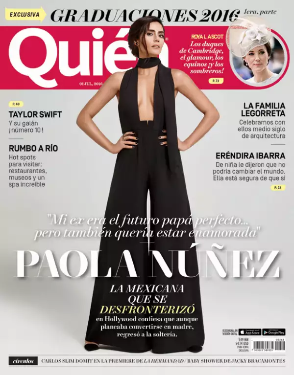 Paola Núñez es la nueva portada de la revista Quién.