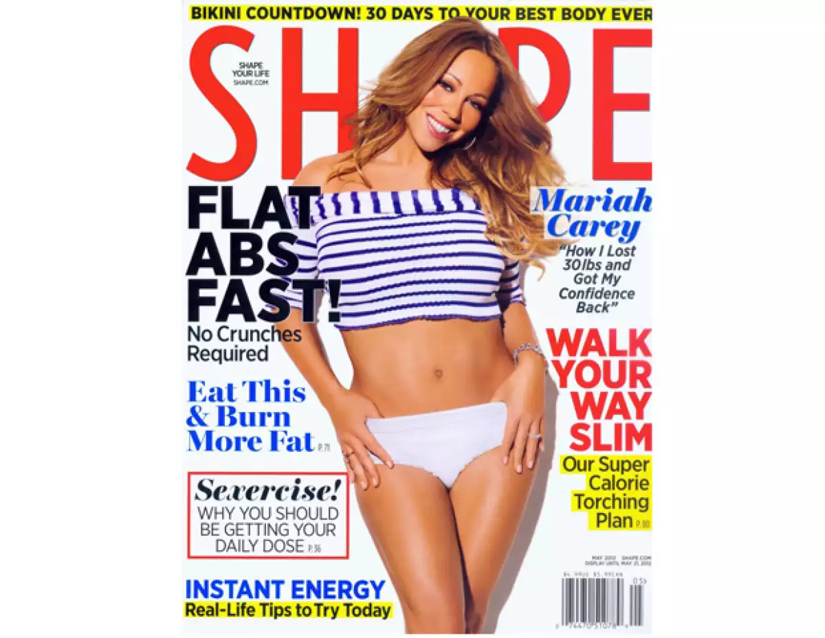 Después de una dieta balanceada y a un año de haber sido madre, la cantante mostró su abdomen a una revista donde también reveló cómo le hizo para adelgazar.